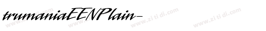 trumaniaEENPlain字体转换