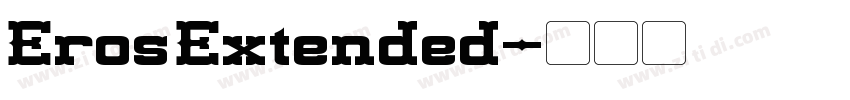 ErosExtended字体转换