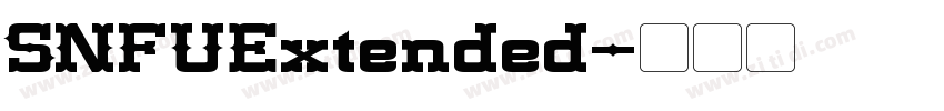 SNFUExtended字体转换