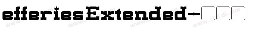 efferiesExtended字体转换