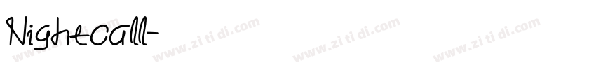 Nightcall字体转换
