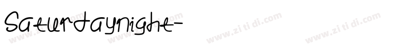 Saturdaynight字体转换