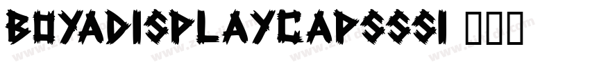 BoyaDisplayCapsSSi字体转换