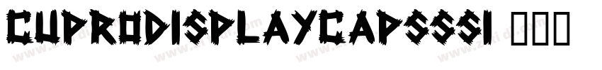 CuproDisplayCapsSSi字体转换