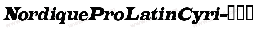 NordiqueProLatinCyri字体转换