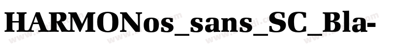 HARMONos_sans_SC_Bla字体转换
