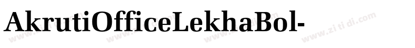 AkrutiOfficeLekhaBol字体转换
