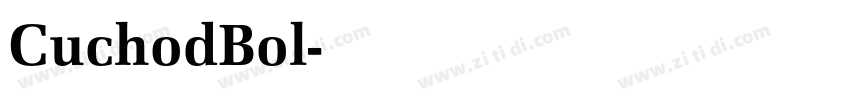 CuchodBol字体转换