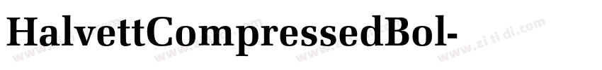 HalvettCompressedBol字体转换