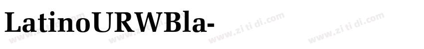 LatinoURWBla字体转换