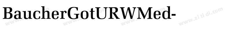 BaucherGotURWMed字体转换