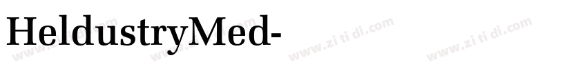 HeldustryMed字体转换