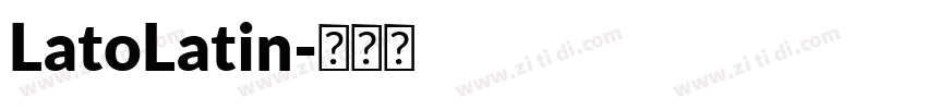 LatoLatin字体转换
