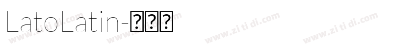 LatoLatin字体转换