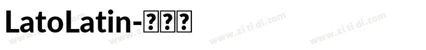 LatoLatin字体转换