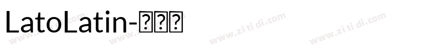 LatoLatin字体转换