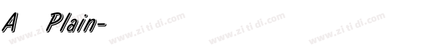 A鹅肉Plain字体转换