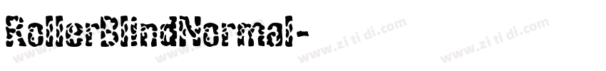 RollerBlindNormal字体转换