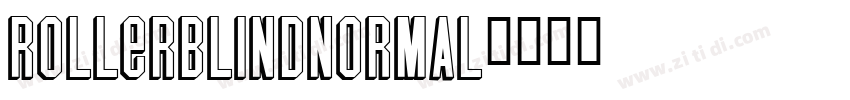 RollerBlindNormal字体转换