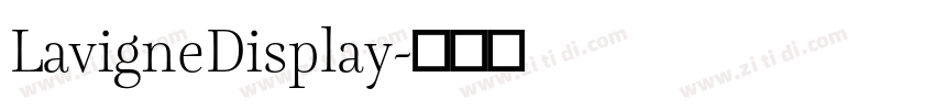 LavigneDisplay字体转换