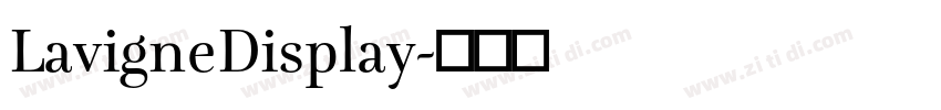 LavigneDisplay字体转换