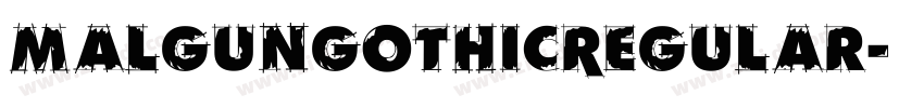 MalgunGothicRegular字体转换