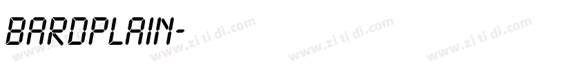 BardPlain字体转换