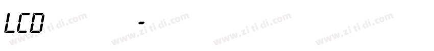 LCD液晶显的数字字体转换