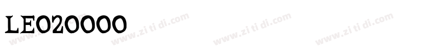 LE020000字体转换