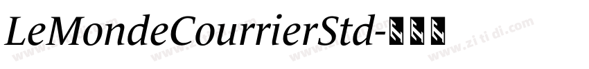 LeMondeCourrierStd字体转换