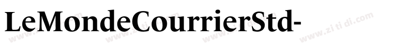 LeMondeCourrierStd字体转换