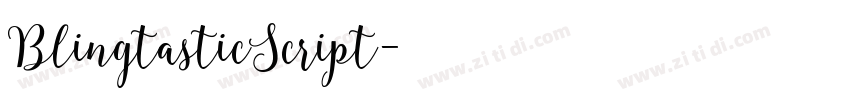BlingtasticScript字体转换