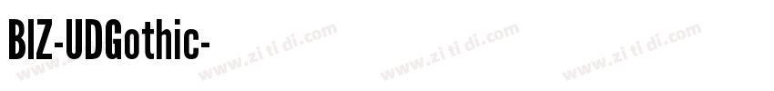 BIZ-UDGothic字体转换