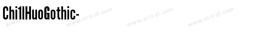 Chi1lHuoGothic字体转换
