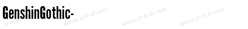 GenshinGothic字体转换