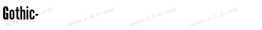 Gothic字体转换