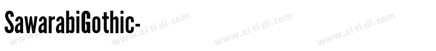 SawarabiGothic字体转换