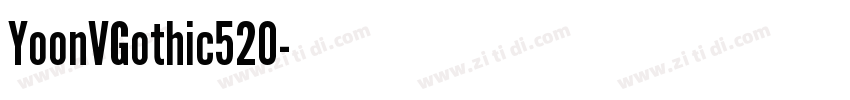 YoonVGothic520字体转换
