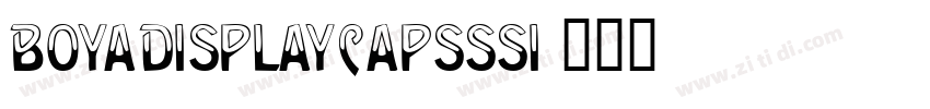 BoyaDisplayCapsSSi字体转换