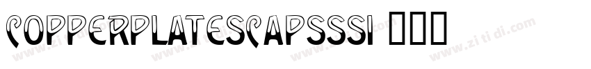CopperplateSCapsSSi字体转换