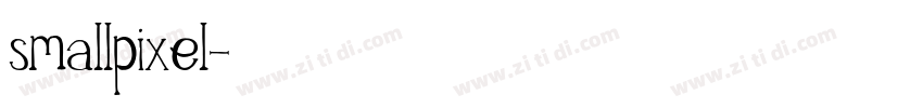 smallpixel字体转换