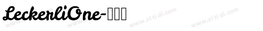 LeckerliOne字体转换