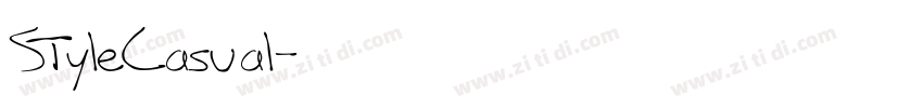StyleCasual字体转换