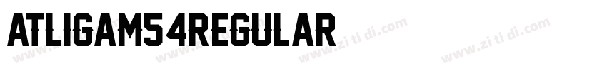 ATLIGAM54Regular字体转换