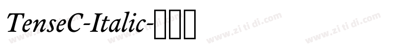 TenseC-Italic字体转换