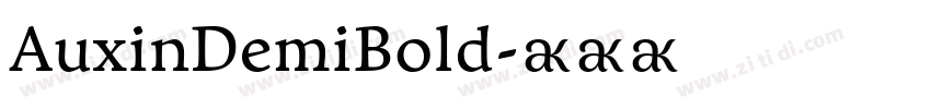 AuxinDemiBold字体转换 AuxinDemiBold字体转换