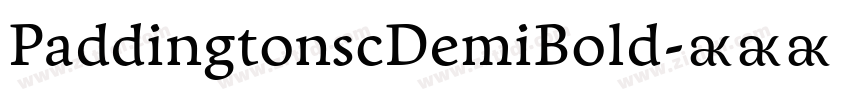 PaddingtonscDemiBold字体转换