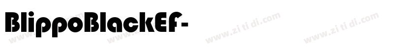 BlippoBlackEF字体转换
