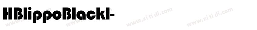 HBlippoBlack1字体转换
