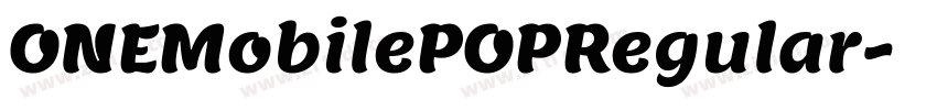 ONEMobilePOPRegular字体转换